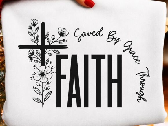 Christian Faith Svg, Floral Christian