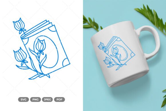 Floral Book SVG Clipart Review