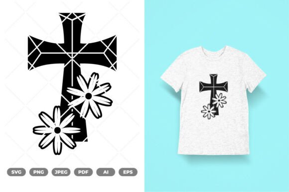 Floral Cross SVG Clipart Review