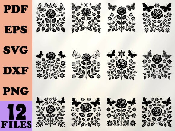 Floral Heart Svg, Valentine Svg, Love Svg