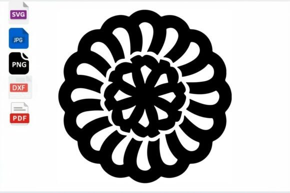 Floral Mandala SVG Cut File for Crafts