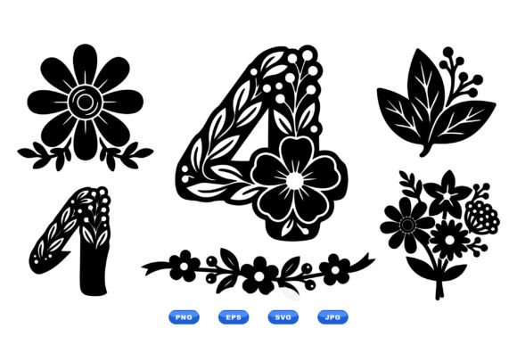Floral Number SVG Collection Review