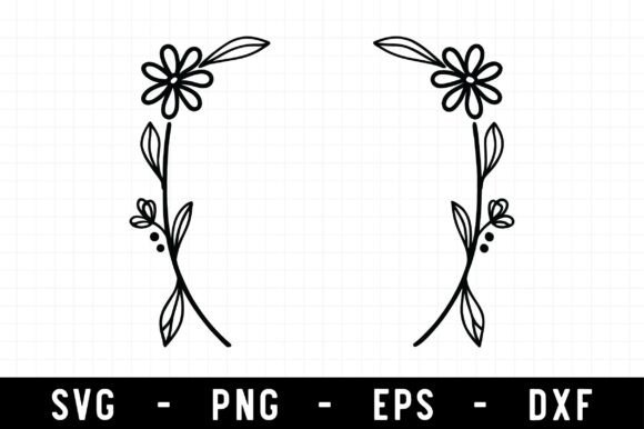 Floral Wreath SVG, Wedding Circle Frame