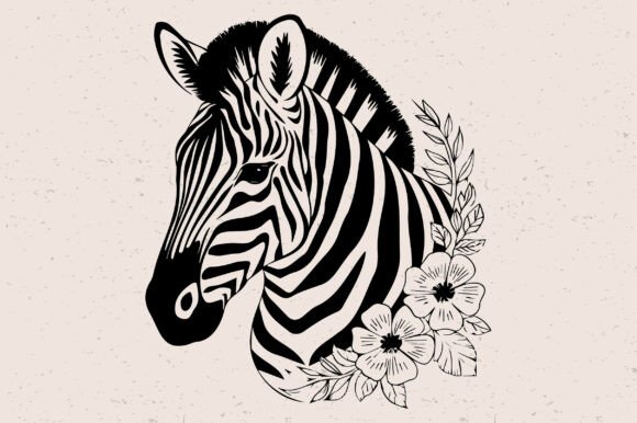 Floral Zebra SVG Review