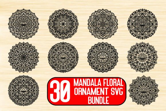 Mandala Floral Ornament SVG Bundle